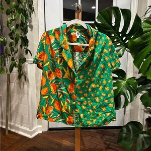 Tabitha Green and Orange Patterned Top